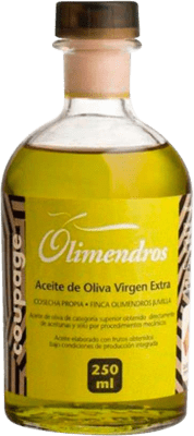 66,95 € Envio grátis | Caixa de 12 unidades Azeite de Oliva Olimendros AOVE Virgem Extra Região de Múrcia Espanha Garrafinha 25 cl Vidro