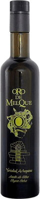 9,95 € Free Shipping | Olive Oil Oro de Melque EVOO Extra Virgin Castilla la Mancha Spain Arbequina Medium Bottle 50 cl Glass