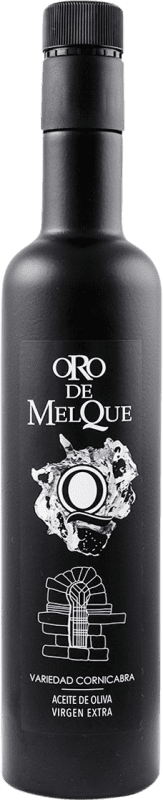 13,95 € Spedizione Gratuita | Olio d'Oliva Oro de Melque EVO Extra Vergine Castilla-La Mancha Spagna Cornicabra Bottiglia Medium 50 cl Vetro