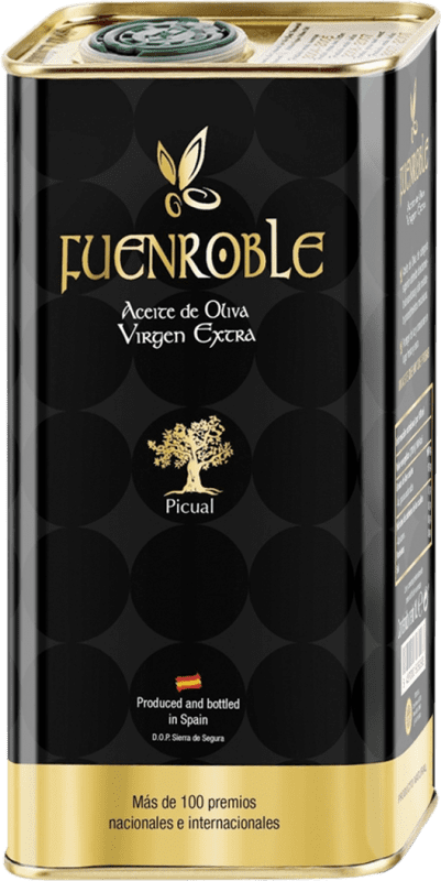 33,95 € Envío gratis | Aceite de Oliva Potosí 10 Fuenroble D.O. Sierra de Segura Andalucía España Picual Lata Especial 1 L
