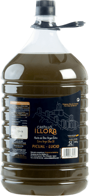 54,95 € Envoi gratuit | Huile d'Olive Roldán 1895 Castillo de Íllora PET D.O. Poniente de Granada Andalousie Espagne Carafe 5 L