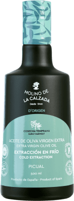 14,95 € Kostenloser Versand | Olivenöl Roldán 1895 Molino de la Calzada Bell E-NOL Extra Nativ D.O. Poniente de Granada Andalusien Spanien Picual Medium-Flasche 50 cl Glas
