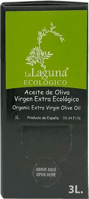 45,95 € Envio grátis | Azeite de Oliva Sucesores Hnos. López La Laguna Coupage — Blend, AOVE Virgem Extra D.O. Baena Córdoba Espanha Eco — Biológico Bag in Box 3 L