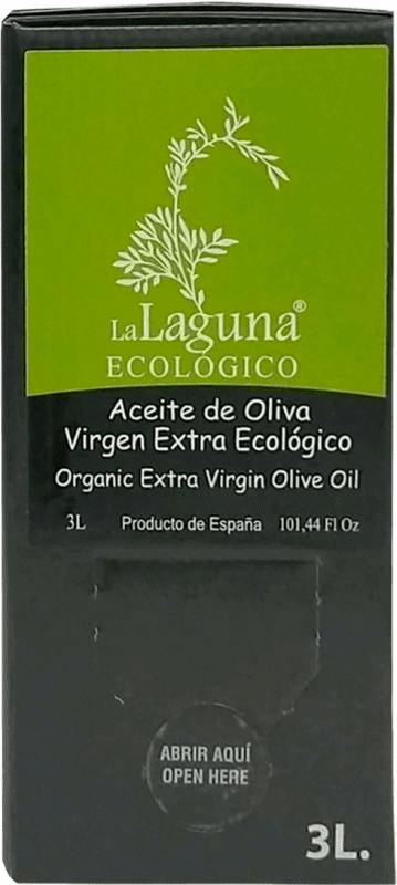 59,95 € Бесплатная доставка | Оливковое масло Sucesores Hnos. López La Laguna Ecológico D.O. Baena Андалусия Испания Bag in Box 3 L