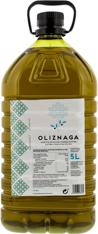 77,95 € Envio grátis | Azeite de Oliva Terraverne Oliznaga PET Andaluzia Espanha Garrafão 5 L
