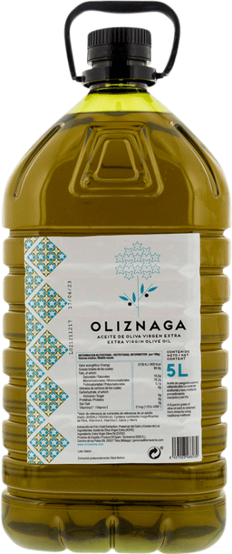 78,95 € Free Shipping | Olive Oil Terraverne Oliznaga PET Andalusia Spain Carafe 5 L