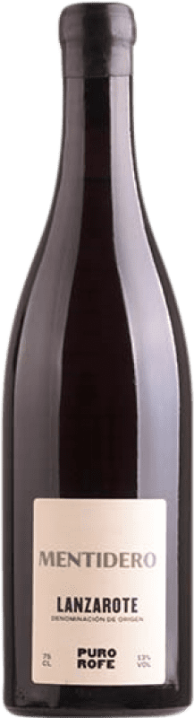 48,95 € Envío gratis | Vino tinto Puro Rofe Mentidero Tinto D.O. Lanzarote Islas Canarias España Malvasía, Listán Negro, Vijariego Negro Botella 75 cl