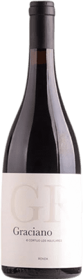 32,95 € Kostenloser Versand | Rotwein Los Aguilares D.O. Sierras de Málaga Andalusien Spanien Graciano Flasche 75 cl