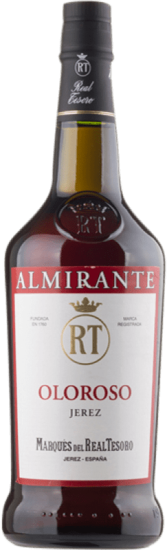 28,95 € Бесплатная доставка | Крепленое вино Marqués del Real Tesoro Almirante Oloroso D.O. Jerez-Xérès-Sherry Андалусия Испания Palomino Fino бутылка 75 cl