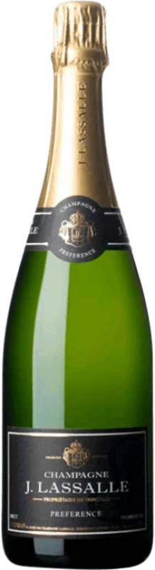 58,95 € 送料無料 | 白スパークリングワイン Jules Lassalle Preference エキストラブラット A.O.C. Champagne シャンパン フランス Pinot Black, Chardonnay, Pinot Meunier ボトル 75 cl