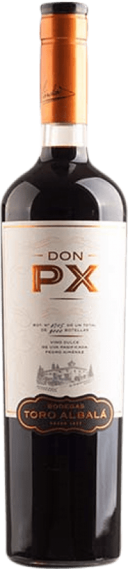 49,95 € Envío gratis | Vino Dulce Toro Albalá Don PX D.O. Montilla-Moriles Andalucía España Pedro Ximénez 75 cl