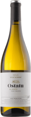 10,95 € Envío gratis | Vino Blanco Ostatu D.O.Ca. Rioja La Rioja España Viura, Malvasía 75 cl