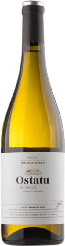 8,95 € 送料無料 | 白ワイン Ostatu Blanco D.O.Ca. Rioja ラ・リオハ スペイン Viura, Malvasía ボトル 75 cl