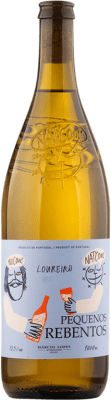 24,95 € Envio grátis | Vinho branco Márcio Lopes Pequenos Rebentos Nat Cool I.G. Portugal Minho Portugal Loureiro Garrafa 1 L