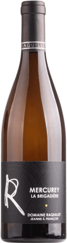 37,95 € Envio grátis | Vinho branco Francois Raquillet La Brigadiere Blanc A.O.C. Mercurey Borgonha França Chardonnay Garrafa 75 cl