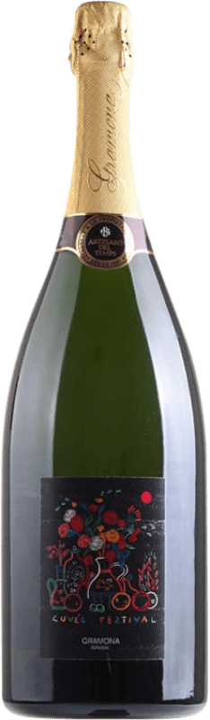 79,95 € Бесплатная доставка | Белое игристое Gramona Innoble Природа Брута D.O. Cava Каталония Испания Macabeo, Xarel·lo, Parellada бутылка Магнум 1,5 L