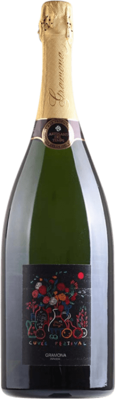 77,95 € Envoi gratuit | Blanc mousseux Gramona Innoble Brut Nature D.O. Cava Catalogne Espagne Macabeo, Xarel·lo, Parellada Bouteille Magnum 1,5 L