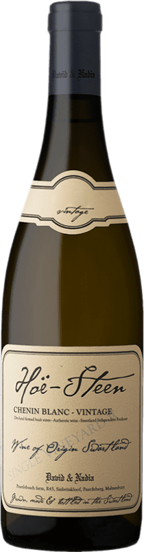 121,95 € 免费送货 | 白葡萄酒 David & Nadia Hoë-Steen W.O. Swartland 南非 Chenin — 白诗南 75 cl
