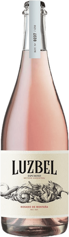 31,95 € Kostenloser Versand | Rosé Sekt Frontonio Luzbel Pétillant Natural Spanien Grenache Flasche 75 cl