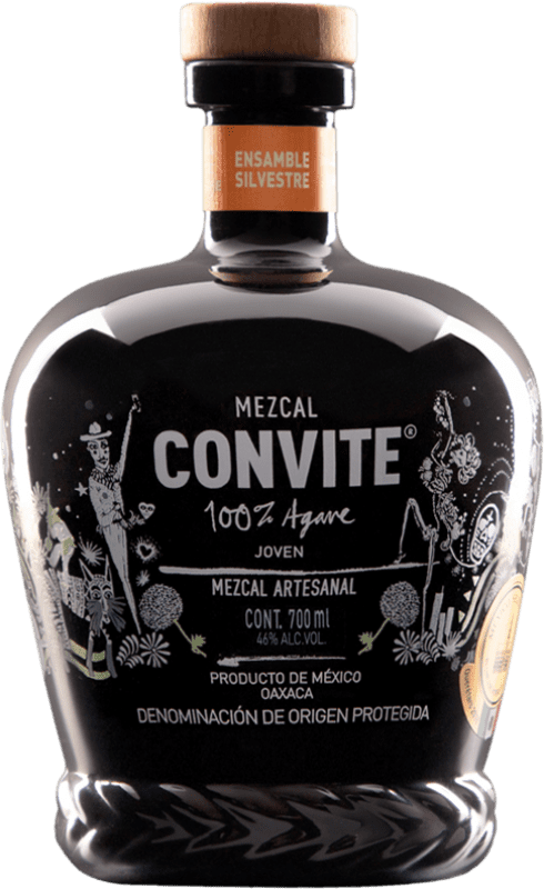 146,95 € Kostenloser Versand | Mezcal Convite Ensamble Silvestre Mexiko 70 cl Agave