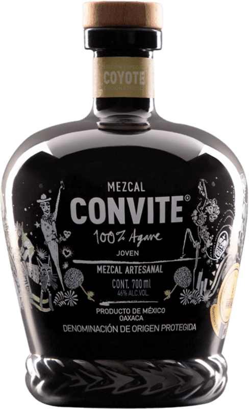 152,95 € Бесплатная доставка | Mezcal Convite Coyote Мексика бутылка 70 cl