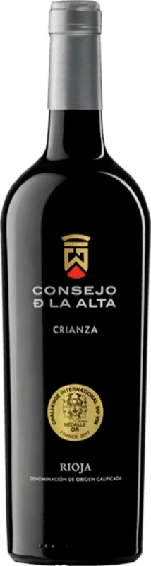 13,95 € Free Shipping | Red wine Consejo de la Alta Aged D.O.Ca. Rioja The Rioja Spain Tempranillo Bottle 75 cl