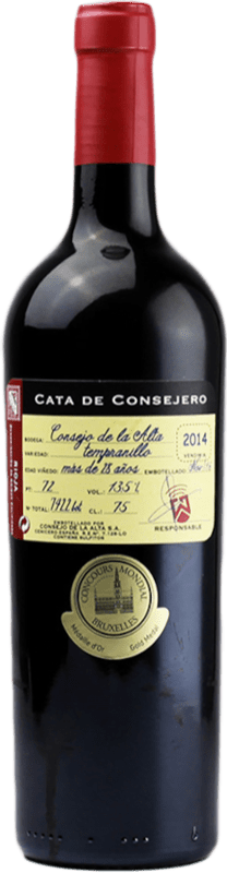 46,95 € Kostenloser Versand | Rotwein Consejo de la Alta Cata de Consejero D.O.Ca. Rioja La Rioja Spanien Tempranillo Flasche 75 cl