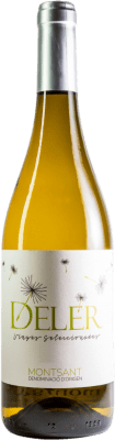 6,95 € Envío gratis | Vino Blanco La Cova dels Vins Deler D.O. Montsant España Garnacha, Macabeo 75 cl