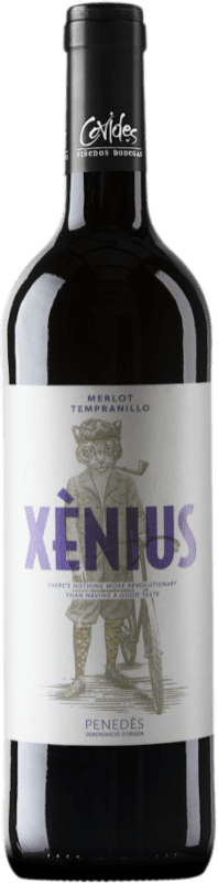 4,95 € 送料無料 | 赤ワイン Covides Xènius Negre D.O. Penedès カタロニア スペイン Tempranillo, Merlot ボトル 75 cl