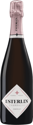 48,95 € 送料無料 | ロゼスパークリングワイン Esterlin Éclat Rosé A.O.C. Champagne シャンパン フランス Pinot Black, Chardonnay, Pinot Meunier ボトル 75 cl