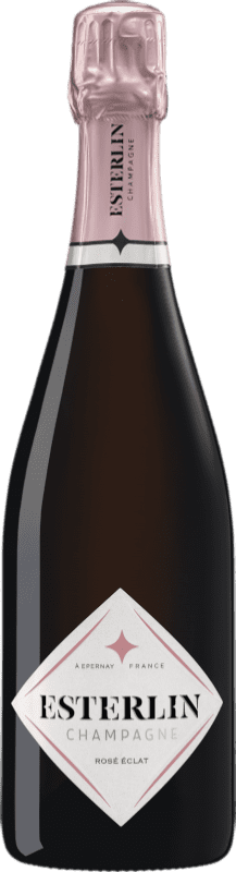 39,95 € Envio grátis | Espumante rosé Esterlin Éclat Rosé A.O.C. Champagne Champagne França Pinot Preto, Chardonnay, Pinot Meunier Garrafa 75 cl