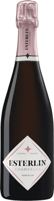 48,95 € Spedizione Gratuita | Spumante rosato Esterlin Éclat Rosé A.O.C. Champagne champagne Francia Pinot Nero, Chardonnay, Pinot Meunier Bottiglia 75 cl