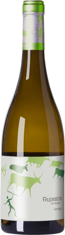 6,95 € Бесплатная доставка | Белое вино Santa Cruz de Alpera Rupestre D.O. Almansa Испания Verdejo — Вердехо Eco — Эко Био Органический 75 cl