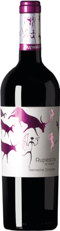 7,95 € 免费送货 | 红酒 Santa Cruz de Alpera Rupestre Maceración Carbónica D.O. Almansa 西班牙 Grenache Tintorera 瓶子 75 cl