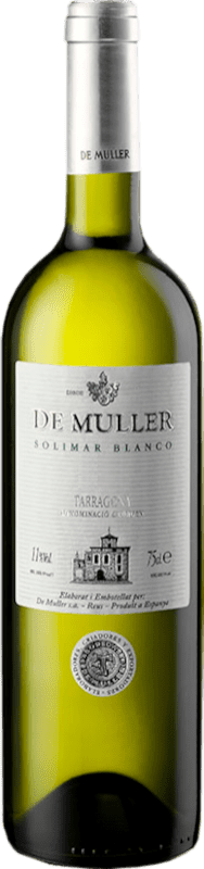 9,95 € Бесплатная доставка | Белое вино De Muller Solimar Blanc D.O. Tarragona Испания Muscat of Alexandria, Macabeo, Xarel·lo бутылка 75 cl