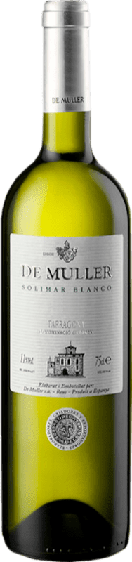 9,95 € 免费送货 | 白酒 De Muller Solimar Blanc D.O. Tarragona 西班牙 Macabeo, Xarel·lo, Muscat 瓶子 75 cl