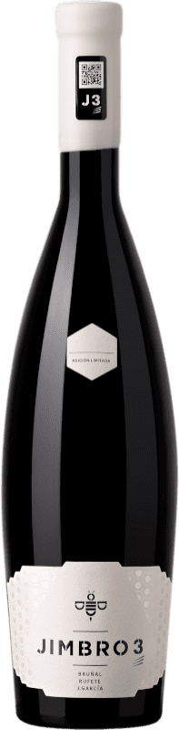24,95 € Envío gratis | Vino tinto Jimbro World 3 Tres D.O. Arribes España Rufete, Bruñal, Juan García Botella 75 cl