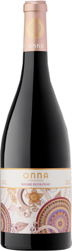 10,95 € Free Shipping | Red wine Caves Ramón Canals Onna Negre Ecològic D.O. Penedès Catalonia Spain Tempranillo, Syrah Bottle 75 cl