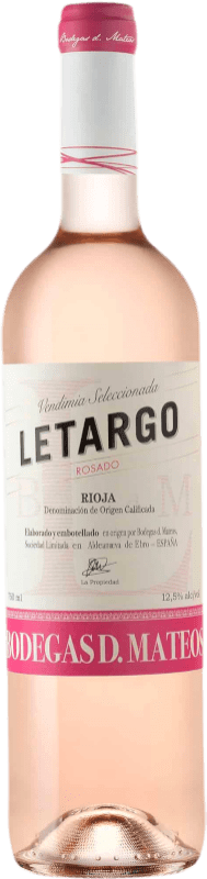 7,95 € Envío gratis | Vino rosado La Mateo Letargo Rosado D.O.Ca. Rioja La Rioja España Garnacha Botella 75 cl
