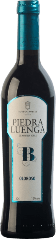 12,95 € Envío gratis | Vino generoso Robles Piedra Luenga Oloroso D.O. Montilla-Moriles España Pedro Ximénez Botella Especial 5 L