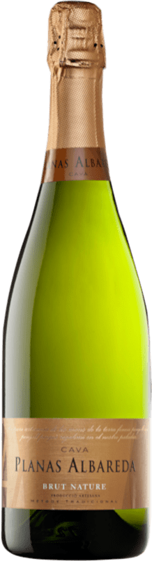 7,95 € Envio grátis | Espumante branco Planas Albareda Brut Nature D.O. Cava Espanha Macabeo, Xarel·lo, Parellada Garrafa 75 cl