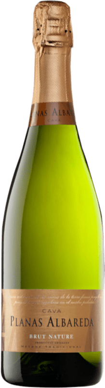 12,95 € Free Shipping | White Sparkling Wine Planas Albareda Brut Nature D.O. Cava Spain Macabeo, Xarel·lo, Parellada 75 cl
