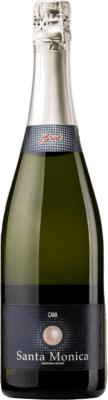 9,95 € Envío gratis | Espumoso Blanco Bardinet Santa Mónica Brut D.O. Cava España Macabeo, Xarel·lo, Parellada 75 cl