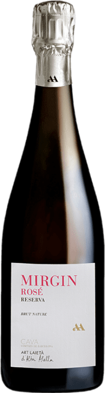 19,95 € 免费送货 | 桃红起泡酒 Alta Alella AA Mirgin Rosé — 桃红葡萄酒 珍藏 D.O. Cava 西班牙 Mataró — 马塔罗 75 cl