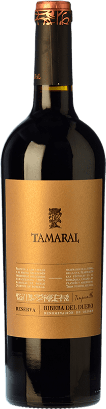 56,95 € Бесплатная доставка | Красное вино Tamaral Резерв D.O. Ribera del Duero Испания Tempranillo бутылка Магнум 1,5 L