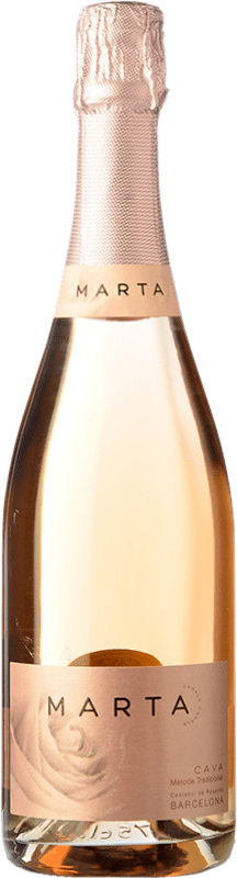 23,95 € Envio grátis | Espumante Rosé Caves Ramón Canals Marta Passió Brut — Bruto Reserva D.O. Cava Espanha Garnacha — Grenache, Macabeo, Xarel·lo, Parellada Garrafa Magnum 1,5 L