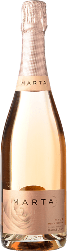 25,95 € Envio grátis | Espumante rosé Caves Ramón Canals Marta Passió Brut Reserva D.O. Cava Espanha Grenache, Macabeo, Xarel·lo, Parellada Garrafa Magnum 1,5 L