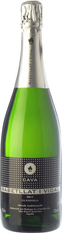 13,95 € Envio grátis | Espumante branco Ca N'Estella Rabetllat i Vidal Brut D.O. Cava Espanha Macabeo, Xarel·lo Garrafa Magnum 1,5 L