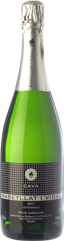 13,95 € Free Shipping | White sparkling Ca N'Estella Rabetllat i Vidal Brut D.O. Cava Spain Macabeo, Xarel·lo Magnum Bottle 1,5 L