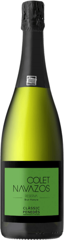 41,95 € Envoi gratuit | Vin Mousseux Blanc Colet Navazos Brut Nature Verde — Vert Réserve D.O. Penedès Catalogne Espagne Chardonnay 75 cl
